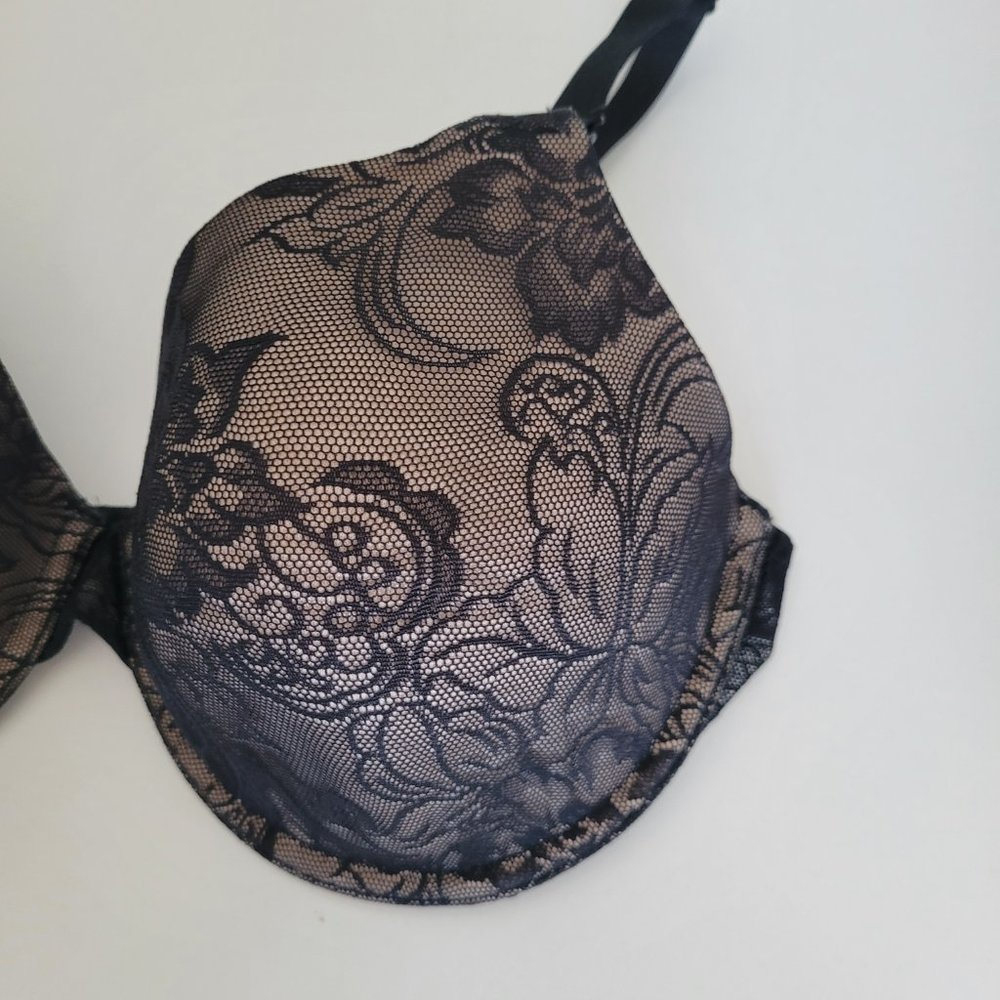 Natori Private Luxuries 34D Bra Black Lace Nursing Underwire Back Closure - Picture 4 of 9